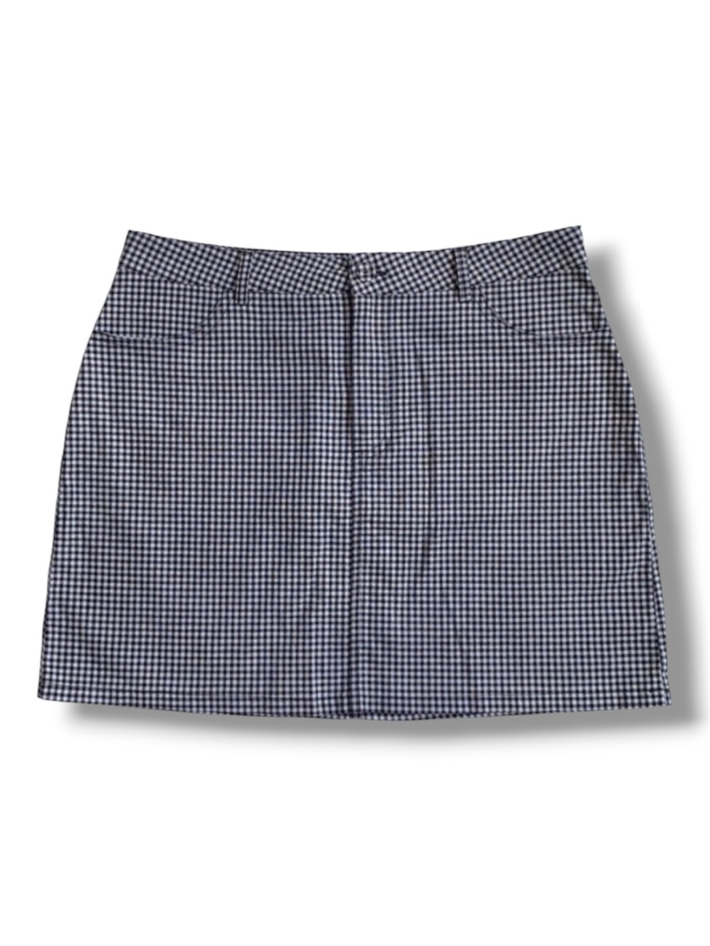 Forever 21 Black and White Checkered Mini Skirt Size L